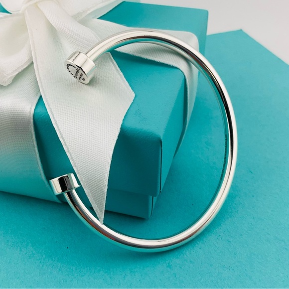 Return To Tiffany Circles Edge Cuff Bracelet - Picture 1 of 8